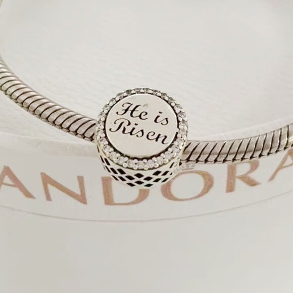 Pandora Charleston He is Risen Charm ALE S925 Sterling Silver - Picture 3 of 3